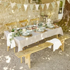 Gifi Saladier en verre strié transparent avec pied Ø26xH11,3cm