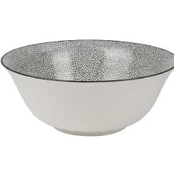 Gifi Saladier Helsinki décor noir blanc