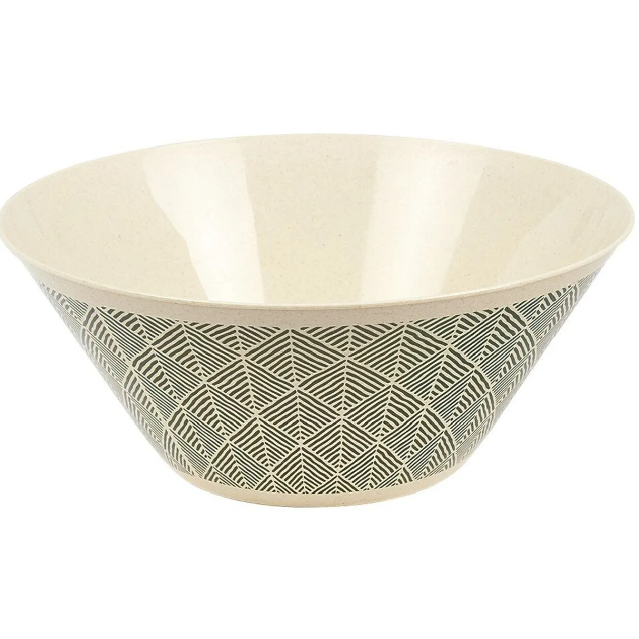 Gifi Saladier motif géométrique noir et blanc