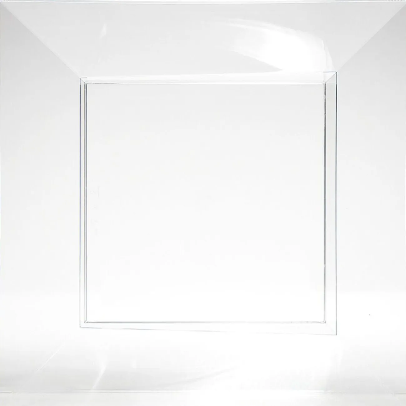 Gifi Saladier plastique carré transparent 22x22xH6,2 cm x12