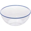 Gifi Saladier plastique transparent bordure coloré Ø28xH12,2cm