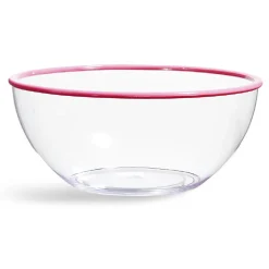 Gifi Saladier transparent au bord coloré