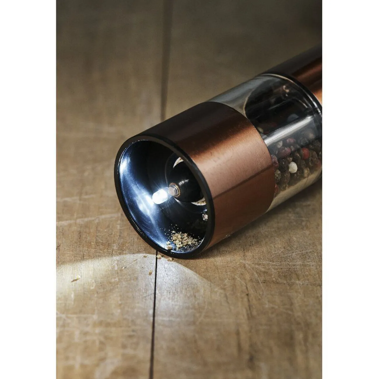 Gifi Salière poivrière acier cuivré