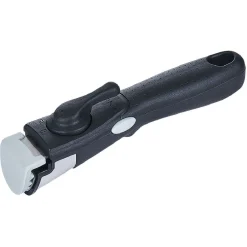 Gifi Sauteuse aluminium noir avec couvercle verre et poignée amovible Ø24cm