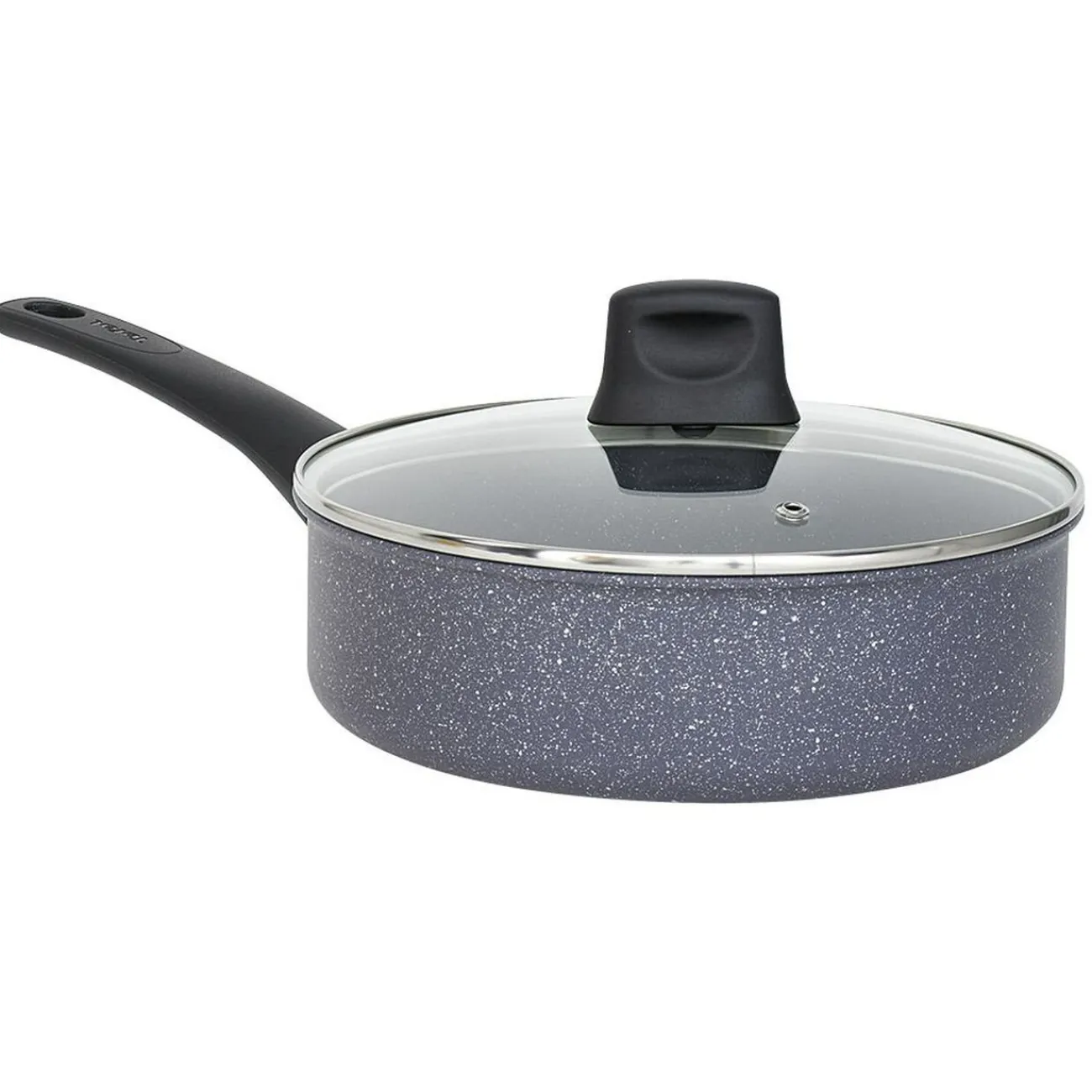 Gifi Sauteuse Tefal aluminium effet pierre avec couvercle Ø24cm