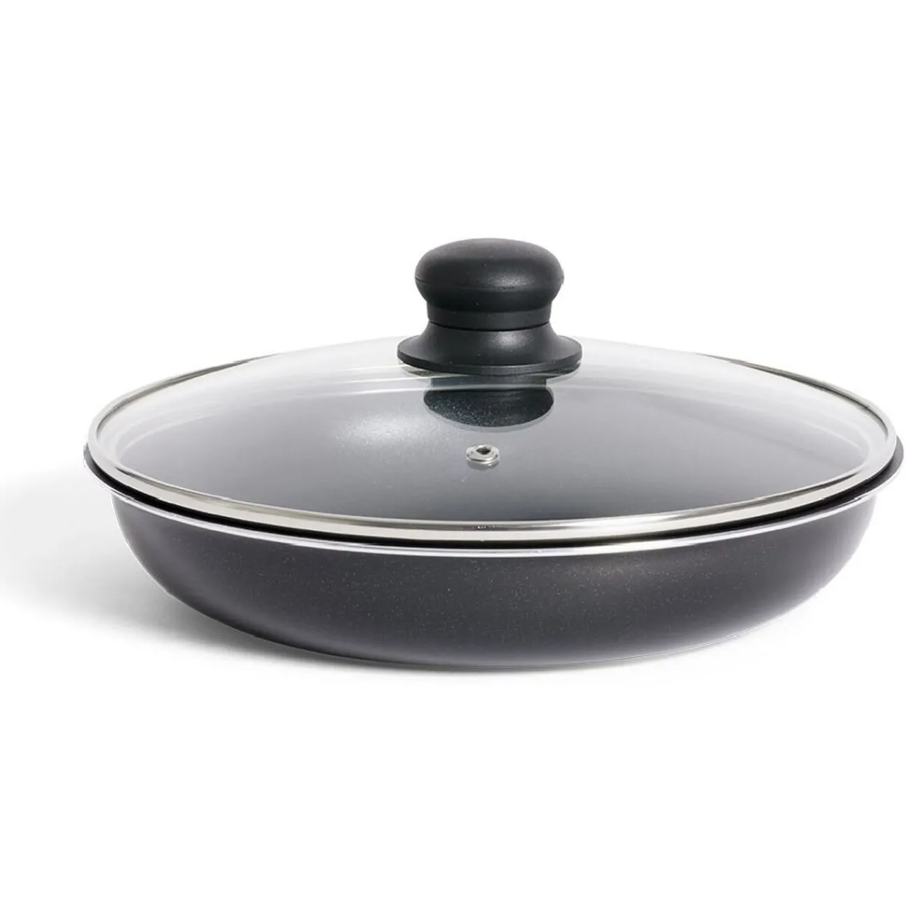 Gifi Sauteuse tous feux dont induction sans manche aluminium noir Ø25xH6,5cm