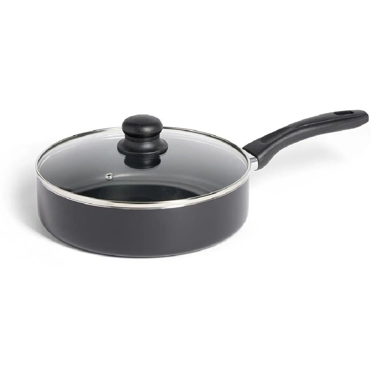 Gifi Sauteuse tous feux sauf induction aluminium noir Ø24cm