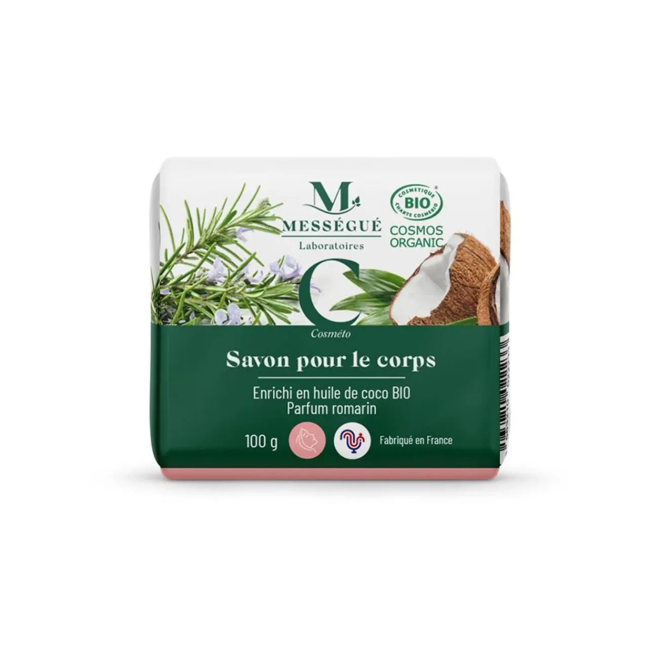 Gifi Bien-Être^Savon pour le corps Coco BIO et Romarin 100G