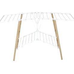 Gifi Entretien Du Linge|Séchoir à linge horizontal étendoir effet bois 15m