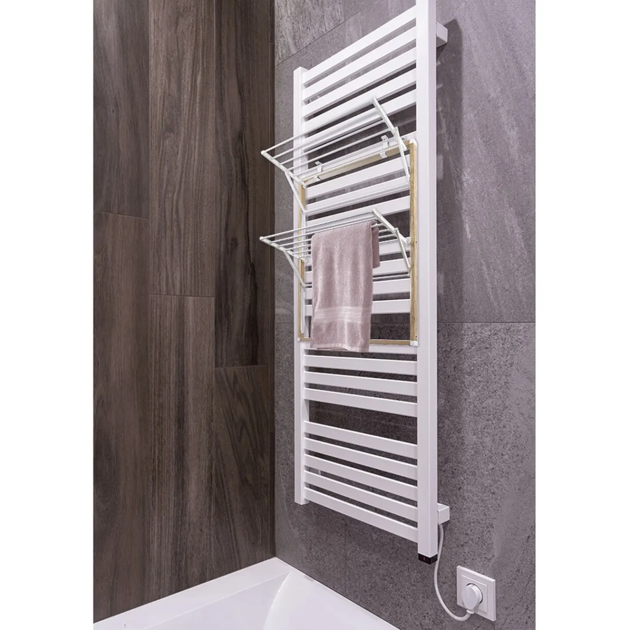 Gifi Entretien Du Linge|Séchoir de porte 2 niveaux étendoir à linge 8m