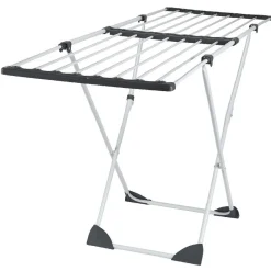 Gifi Entretien Du Linge|Séchoir extensible 18m d'étendage gris blanc