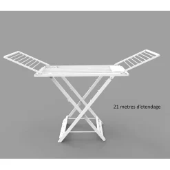 Gifi Entretien Du Linge|Séchoir pliable en résine étendoir à linge 21m