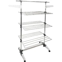 Gifi Entretien Du Linge|Séchoir tour 22 m d'étendage repliable demi-ouverture