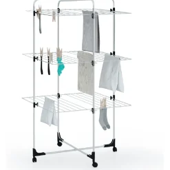 Gifi Entretien Du Linge|Séchoir tour sur roulettes 30 m d'étendage