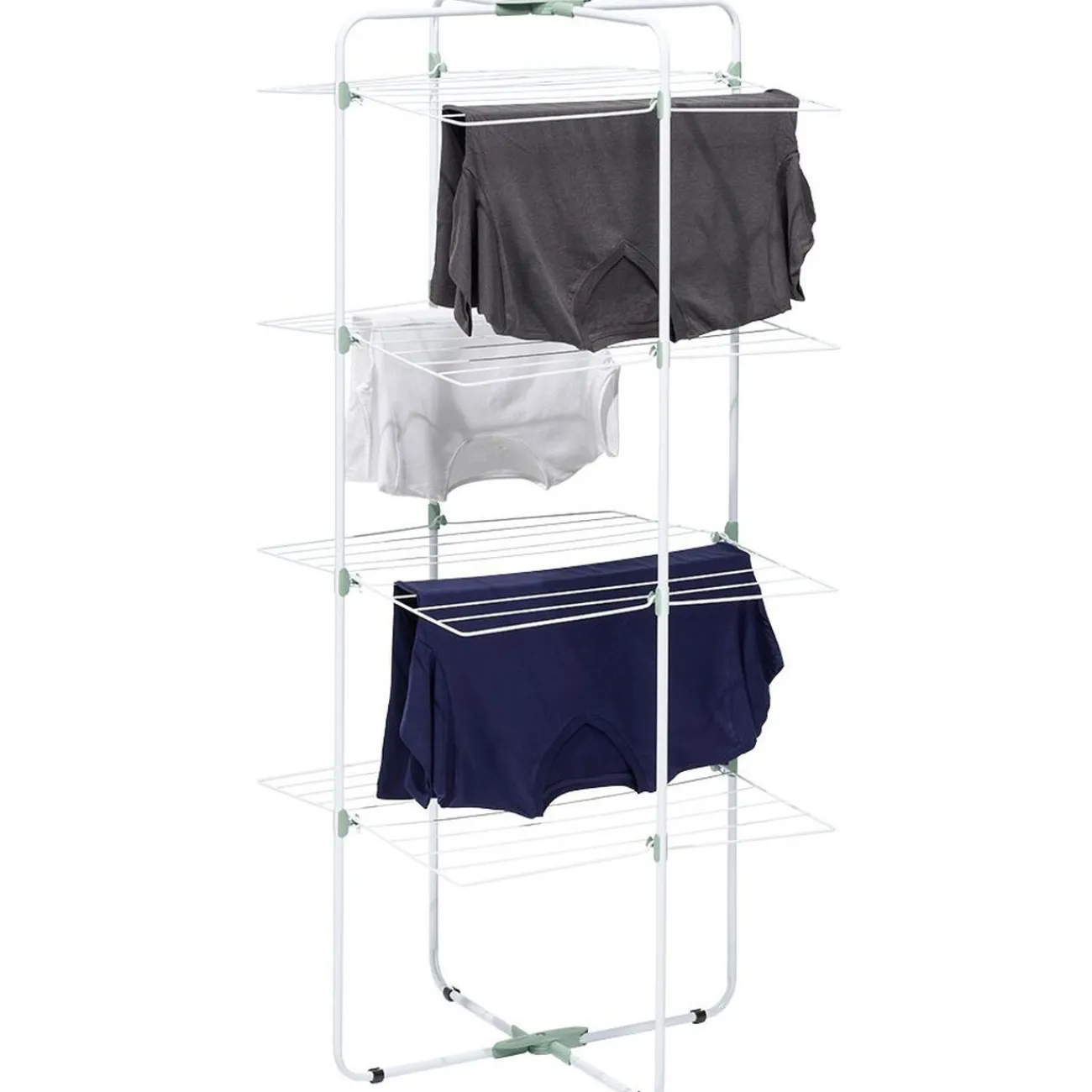 Gifi Entretien Du Linge|Séchoir tour sur roulettes étendoir à linge 4 niveaux