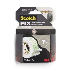 Gifi Colle Et Adhésif^Scotch adhésif double face intérieur charge 7kg 19mm 1,5m