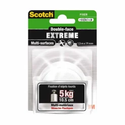 Gifi Colle Et Adhésif^Scotch double face extreme blanc multi-surfaces