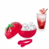 Gifi Seau à glacons forme tomate rouge avec pince