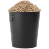 Gifi Nettoyage Et Entretien|Seau à pellets et granulés métal noir