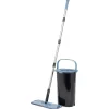 Gifi Nettoyage Et Entretien|Seau essoreur + balai plat noir et bleu 8L