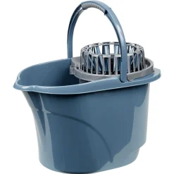 Gifi Nettoyage Et Entretien|Seau essoreur mécanique gris et bleu 17 L