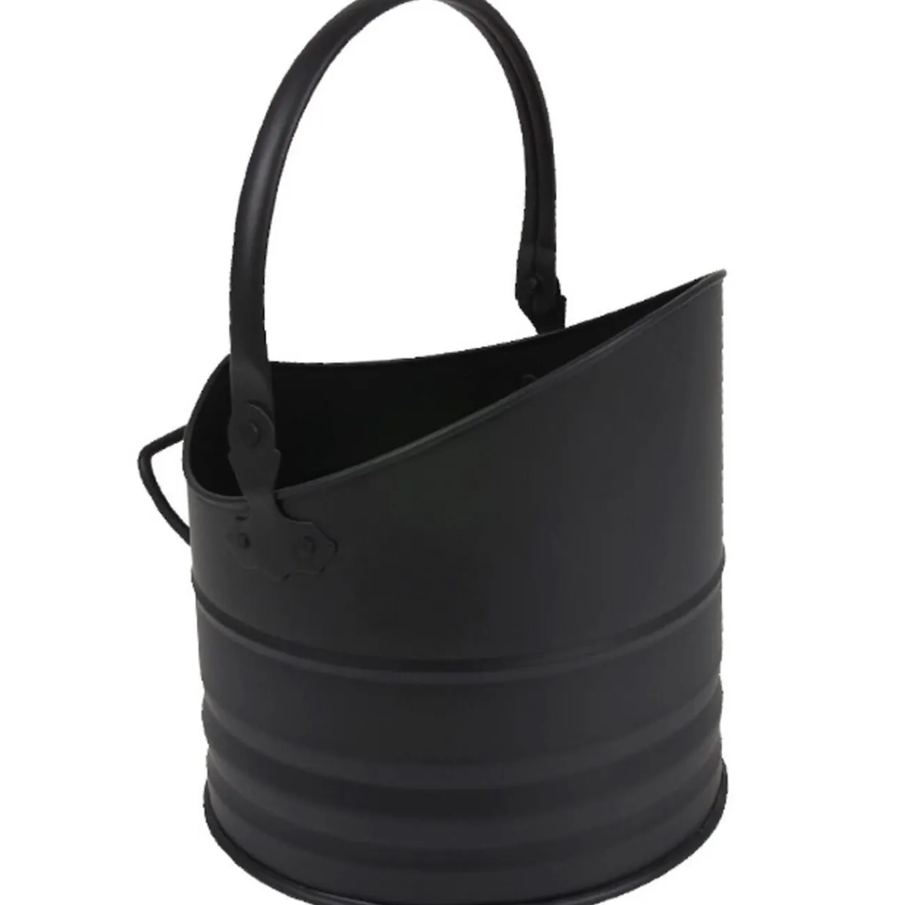 Gifi Chauffage^Seau porte bûches noir