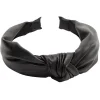 Gifi Beauté^Serre tête gros noeud simili cuir noir