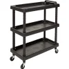 Gifi Aménagement Atelier^Servante à roulettes résine étagère ajustable noir