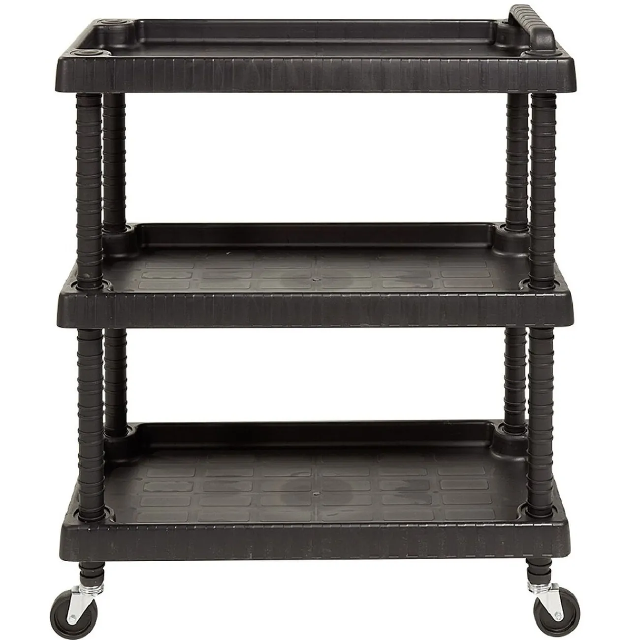 Gifi Aménagement Atelier^Servante à roulettes résine étagère ajustable noir