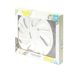 Gifi Service à huitres en inox 13 pièces avec couteau/fourchettes/assiettes