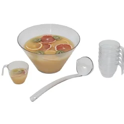 Gifi Service à punch en plastique transparent