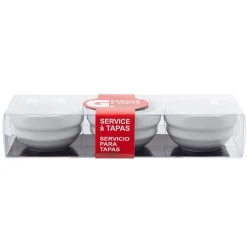 Gifi Service à tapas blanc 3 pièces