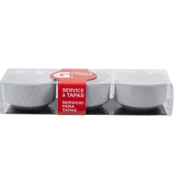 Gifi Service à tapas blanc 3 pièces