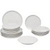 Gifi Service à vaisselle blanc 18 pièces