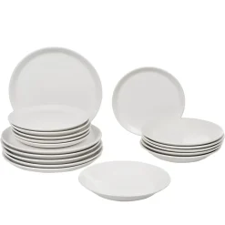 Gifi Service à vaisselle blanc 18 pièces