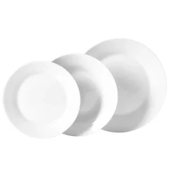 Gifi Service à vaisselle blanc rond 18 pièces