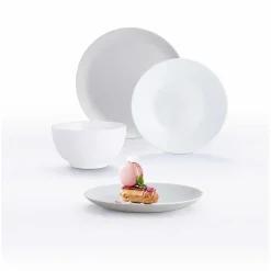 Gifi Service à vaisselle Diwali gris et blanc 16 pièces