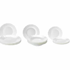 Gifi Service à vaisselle Louis XV Arcopal blanc 18 pièces