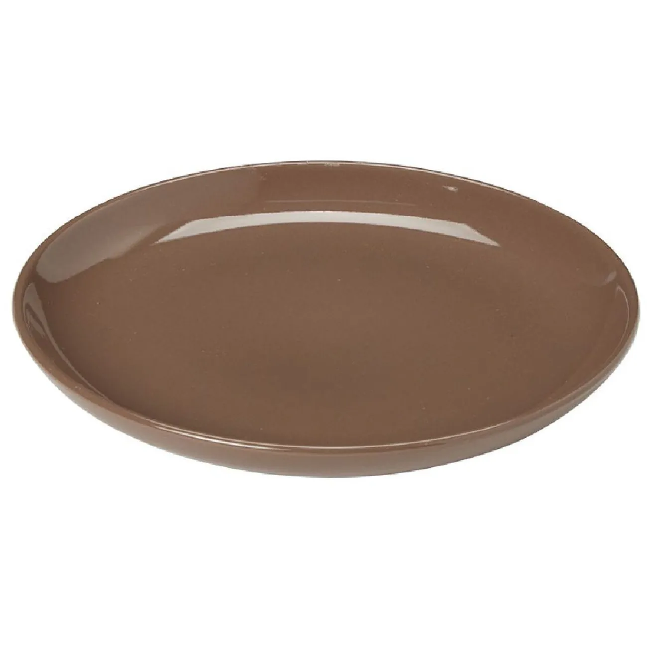Gifi Service à vaisselle marron en faïence 18 pièces