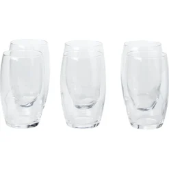 Gifi Service à verre transparent 18 pièces