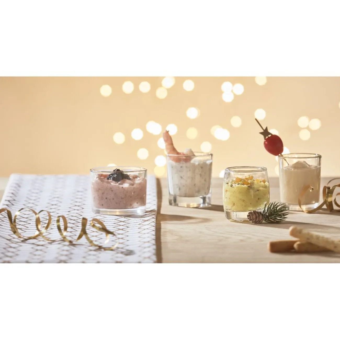 Gifi Service 24 verrines en verre