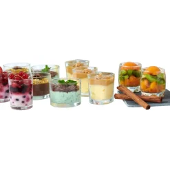 Gifi Service 24 verrines en verre