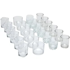 Gifi Service 24 verrines en verre