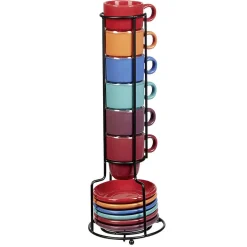 Gifi Nettoyage Et Entretien|Service tasse à café et soucoupe avec support x6