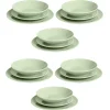 Gifi Service vaisselle 18 pièces céramique vert