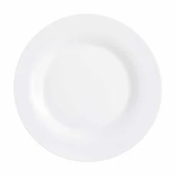Gifi Service vaisselle Luminarc lot de 12 assiettes plates rondes uni blanc