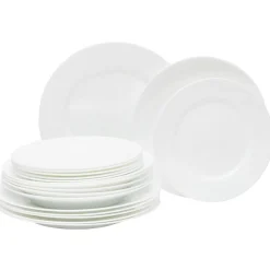 Gifi Service vaisselle Luminarc verre blanc 18 pièces