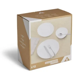 Gifi Service vaisselle opale 12 pièces