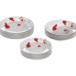 Gifi Service vaisselle porcelaine 18 pièces