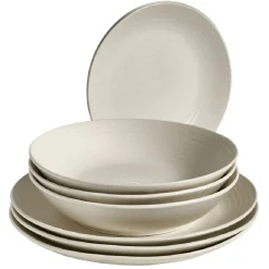 Gifi Service vaisselle porcelaine blanc 18 pièces